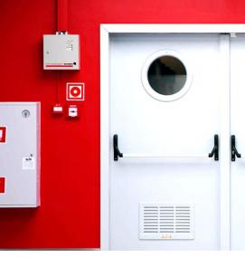 Двери противопожарные остекленные дпмо - модель 3