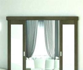 Двери распашные двустворчатые межкомнатные со стеклом белые - вариант 4