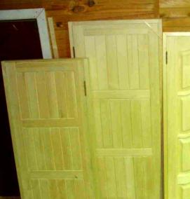 Двери входные деревянные межкомнатные - вариант 1