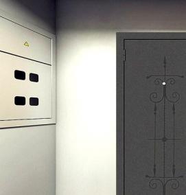 Двери входные металлические с ковкой - тип 3