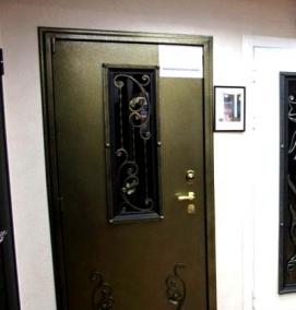 Двери входные металлические с ковкой - тип 2