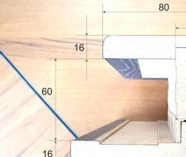 Дверная коробка для двери 60 см - вариант 2