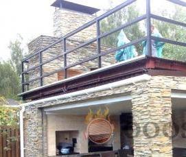 Двухэтажная беседка с мангалом - тип 1