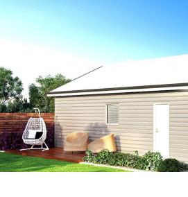 Двухэтажный каркасный гараж - тип 4