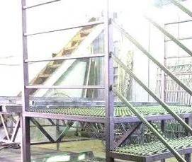 Двухмаршевые металлические лестницы - тип 1