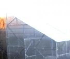 Двухскатная теплица из поликарбоната - тип 1