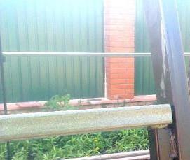 Двухскатная теплица из профильной трубы - вариант 4