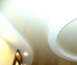 Двухуровневые круглые натяжные потолки - тип 2