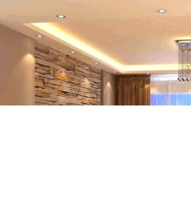 Двухуровневые натяжные потолки без гипсокартона - вариант 1