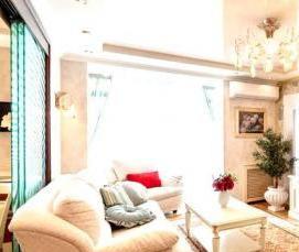 Двухуровневые натяжные потолки в классическом стиле - вариант 4