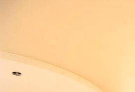 Двухуровневый натяжной потолок бежевый - вариант 2