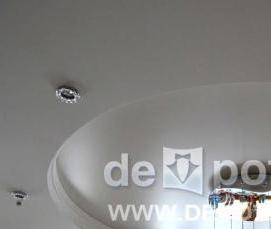 Двухуровневый натяжной потолок круглый - тип 2