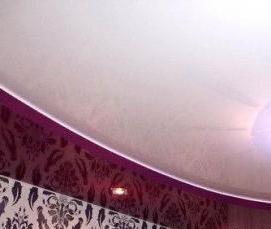 Двухуровневый натяжной потолок небо - вариант 1