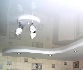 Двухуровневый натяжной потолок небо - вариант 3