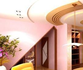 Двухуровневый натяжной потолок прямоугольной формы - модель 2