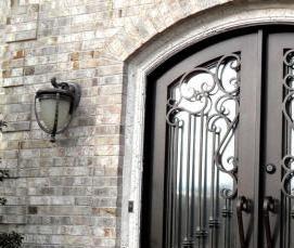 Двустворчатые двери входные металлические - тип 2