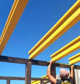 Двутавр деревянный для перекрытия - вариант 3