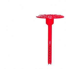 Дюбель тарельчатый с металлическим гвоздем - модель 3