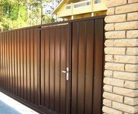 электрические ворота на дачу - вариант 4