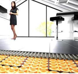 электрический пол под наливной пол - модель 1