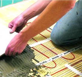 электрический пол под наливной пол - модель 4