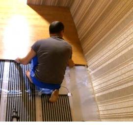 электрический пол под наливной пол - модель 3