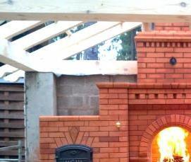 элитные беседки с барбекю - вариант 4