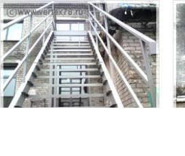 эвакуационная металлическая лестница - тип 2