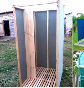 Емкости для летнего душа на даче - модель 4