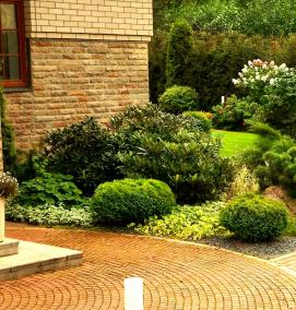 Европейский ландшафтный дизайн - вариант 4