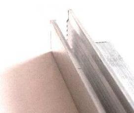 F образный профиль алюминиевый - вариант 1