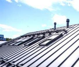 фальцевая кровля черная - тип 4