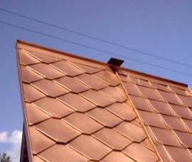 фальцевая кровля чешуя - вариант 1