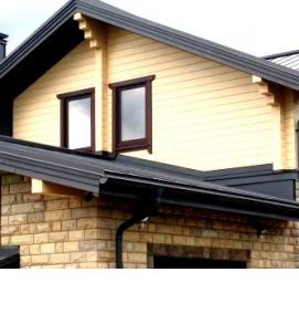 фальцевая кровля из оцинкованной стали - вариант 1