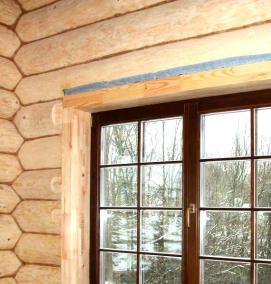 фальш окно деревянное - вариант 1