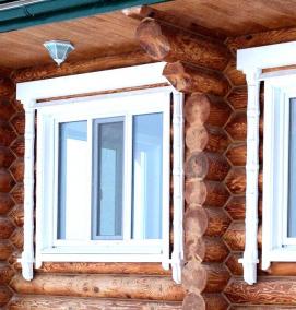 фальш окно деревянное - вариант 4