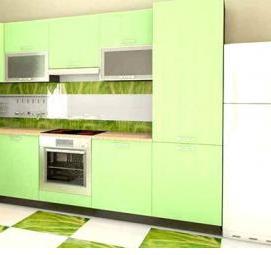 фартук для кухни коричневого цвета - вариант 4