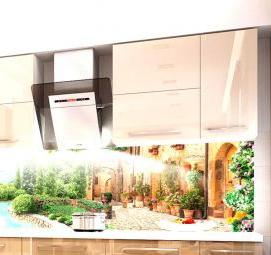 фартук для кухни: листья - тип 3