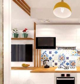 фартук для кухни: поле - модель 2