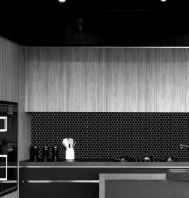 фартук для кухни: соты - вариант 3