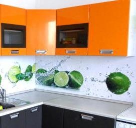 фартук для угловой кухни - вариант 2