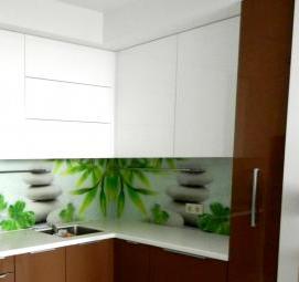 фартуки для кухни из поликарбоната с фотопечатью - модель 1