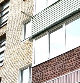 фасадная отделка балкона - тип 1