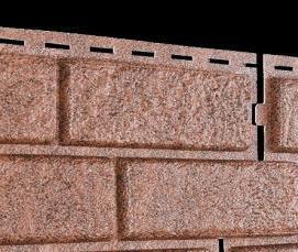 фасадная панель - кирпич красный - тип 3