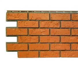 фасадная панель - состаренный кирпич - модель 3