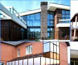 фасадное остекление из алюминиевого профиля - модель 2