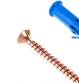 фасадный дюбель с шурупом - модель 1