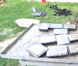 фиброволокно для тротуарной плитки - модель 1