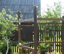 финская беседка с мангалом - модель 3