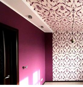 флизелиновые обои на потолок - вариант 2